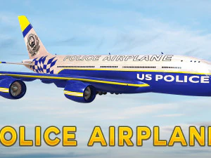 Elite Police Aircraft 3D Model