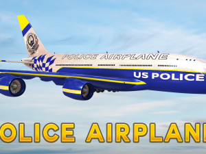 Elite Police Aircraft 3D Model