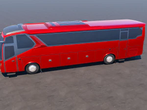 Premium high-poly stadsbus - realistisch en gedetailleerd 3D Model