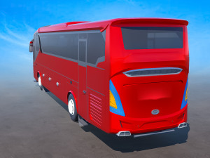 Premium High-Poly City Bus - Realistic and Detailed 3D 模型