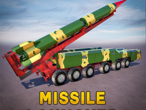 High-Fidelity Missile Launcher 3Dモデル