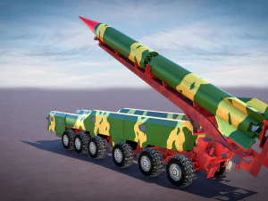 High-Fidelity Missile Launcher 3D Model