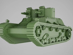 7TPdw адаптирован для печати в масштабе 1 56 28 мм. 3D Принт Модель