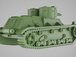 7TPdw adapted for printing in scale 1 56 28mm 3D printmodel
