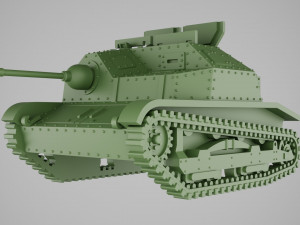 TKS nkm mounting 20mm FK-A adapted for printing in scale 1 56 28 mm 3D प्रिंट मॉडल