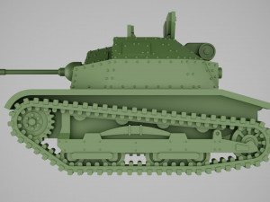 TKS nkm mounting 20mm FK-A adapted for printing in scale 1 56 28 mm 3D-Druckmodell
