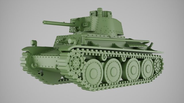 10TP adapted for printing in scale 1 56 28 mm 3D Принт Модель .c4d .max .obj .3ds .fbx .stl .blend