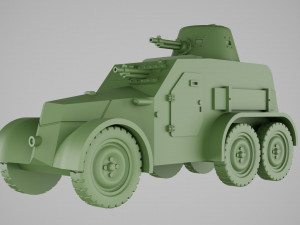 TATRA OA vz30 adapted for printing in scale 1 56 28 mm 3D Print Model
