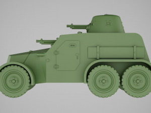 TATRA OA vz30 adapted for printing in scale 1 56 28 mm Model Cetak 3D
