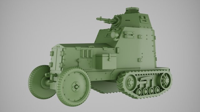 WZ 28 adapted for printing in scale 1 56 28 mm 3D 打印模型 .c4d .max .obj .3ds .fbx .stl .blend 