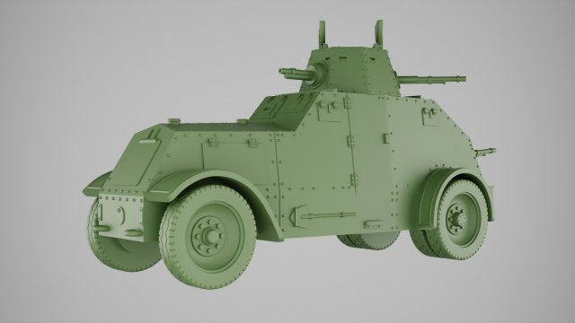 WZ 29 adapted for printing in scale 1 56 28 mm 3D 프린트 모델 .c4d .max .obj .3ds .fbx .stl .blend