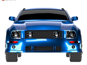 Mustang Shelby GT 500 Cupe 2014 3Dモデル
