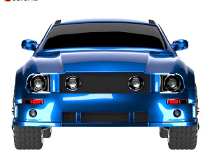 Mustang Shelby GT 500 Cupe 2014 3D Model
