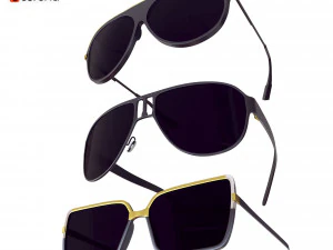 Sunglasses Package No 2 3D Model