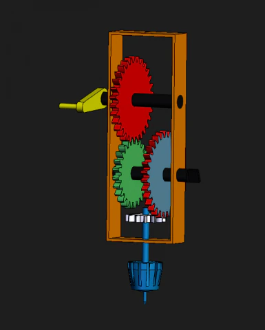GearBox 3D Model .c4d .max .obj .3ds .fbx .stl .blend 