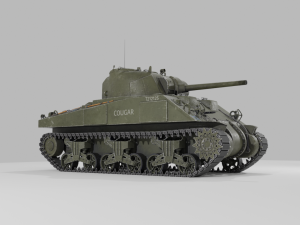 M4 Sherman Model 3D
