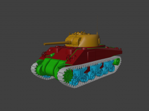 M4 Sherman 3D मॉडल
