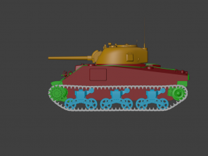 M4 Sherman 3D मॉडल