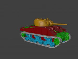 M4 Sherman 3D Model