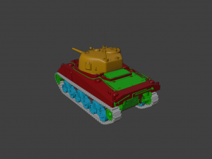 M4 Sherman 3D मॉडल
