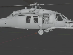 Вертолет Черный Ястреб 3D Модель