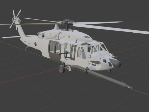 Black Hawk Helicopter 3D मॉडल