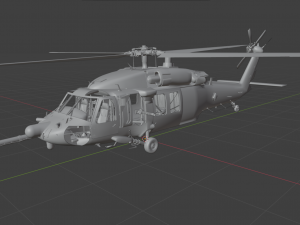 Black Hawk Helicopter 3D मॉडल