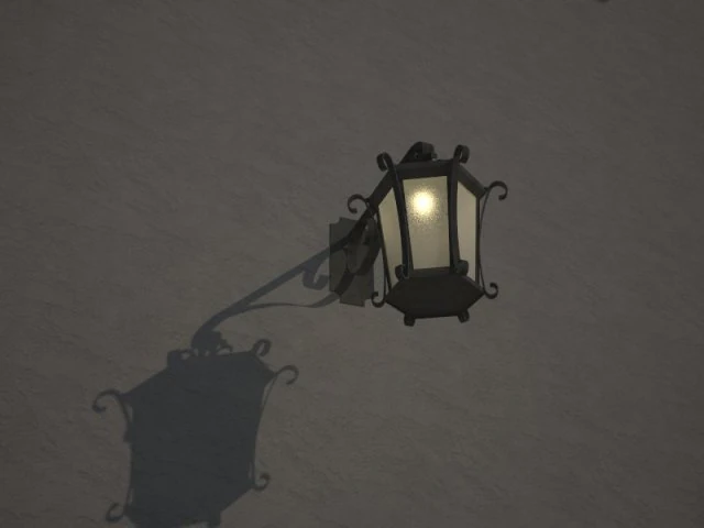 Wrought iron lamp 3D Model .c4d .max .obj .3ds .fbx .stl .blend 