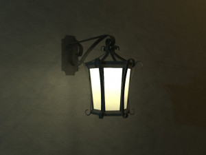 Wrought iron lamp Modelo 3D