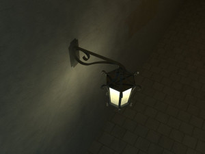 Wrought iron lamp Modelo 3D