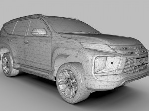 MITSUBISHI PAJERO SPORT EXCEED 2022 3D Model