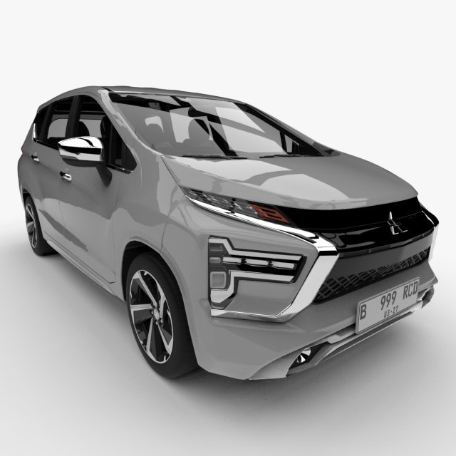 MITSUBISHI XPANDER ULTIMATE 2022 3D Model .c4d .max .obj .3ds .fbx .stl .blend