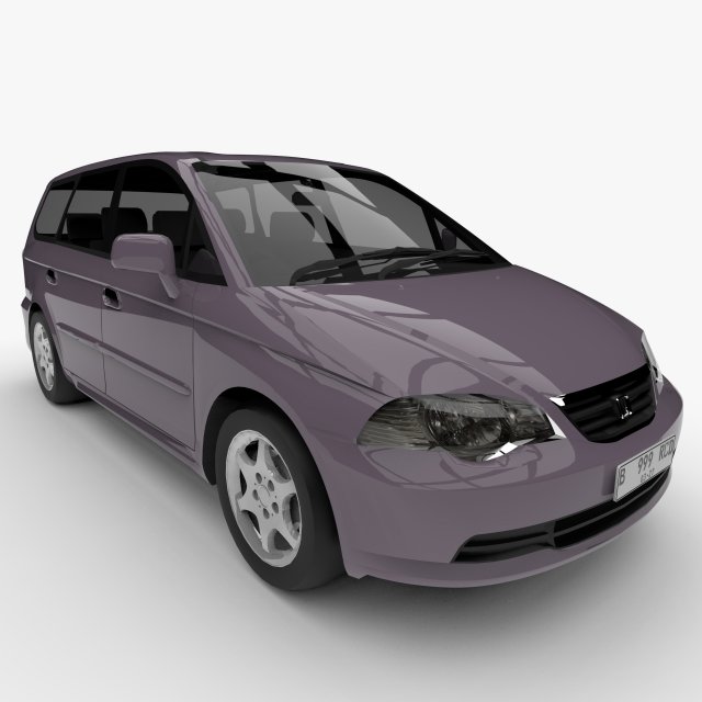 HONDA ODYSSEY RA6 JAPAN 2001 3D Model .c4d .max .obj .3ds .fbx .stl .blend