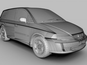 HONDA ODYSSEY RA6 JAPAN 2001 3D Model