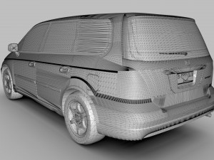 HONDA ODYSSEY RA6 JAPAN 2001 3D Model