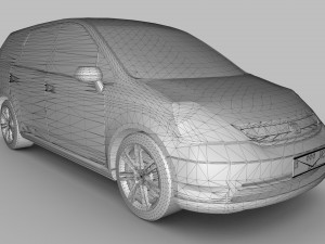 HONDA STREAM RN1 2001 3D Model