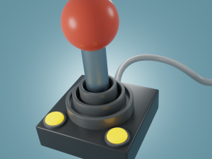 Joystick Modelo 3D