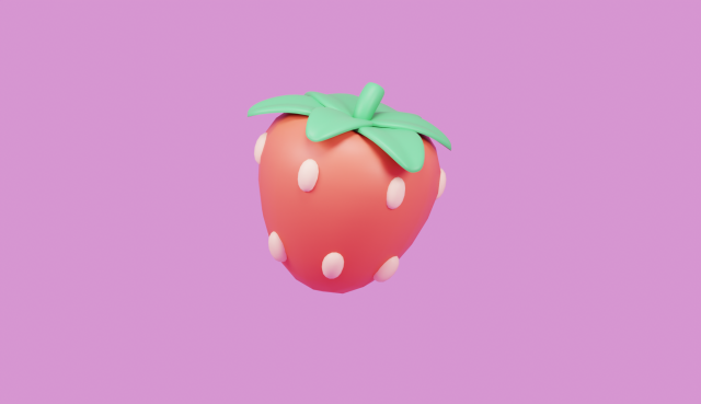 Strawberry Modèle 3D .c4d .max .obj .3ds .fbx .stl .blend 
