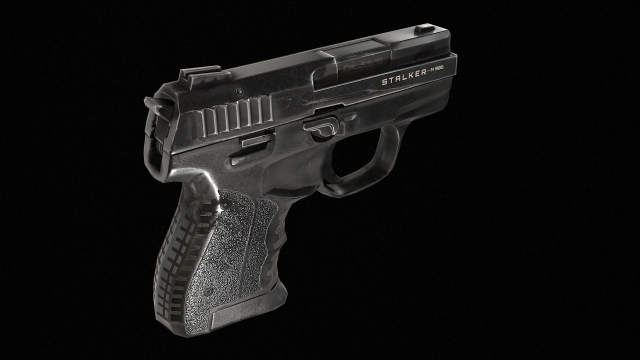 Stalker Pistol 3Dモデル .c4d .max .obj .3ds .fbx .stl .blend 