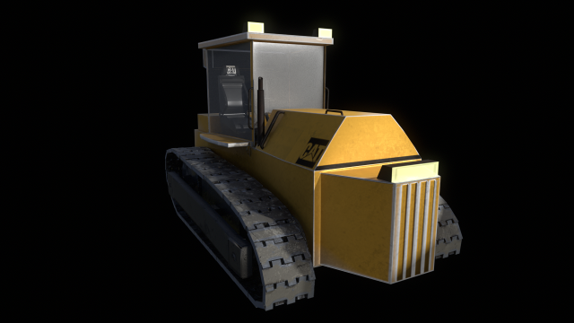 Caterpillar PBR Modelo 3D .c4d .max .obj .3ds .fbx .stl .blend 