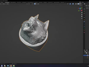 Ring Wolf 3D Model