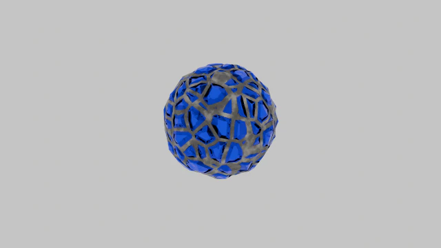 Material min&eacute;rio azul Modelo 3D .c4d .max .obj .3ds .fbx .stl .blend 
