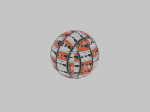Material space ship cargo rack 3D Model