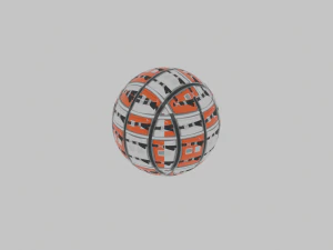 Material space ship cargo rack 3D Model