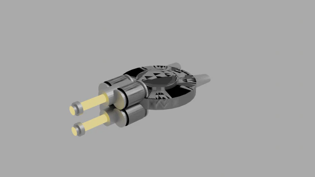 Space ship 3D Model .c4d .max .obj .3ds .fbx .stl .blend