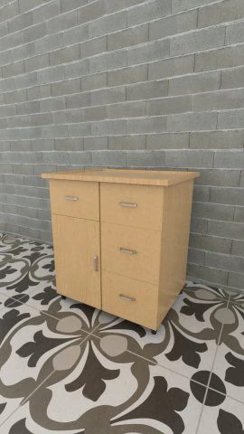 Desk Table 3D Model .c4d .max .obj .3ds .fbx .stl .blend 