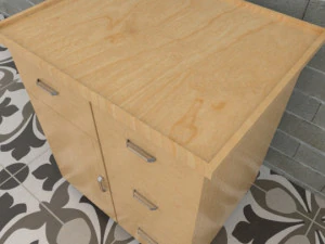 Desk Table 3D Model