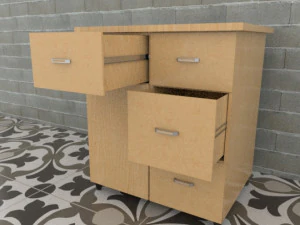 Desk Table 3D Model
