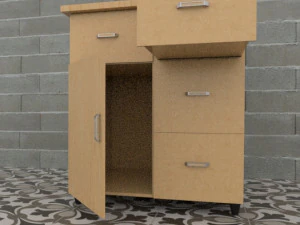 Desk Table 3D Model