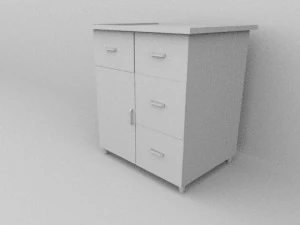 Desk Table 3D Model
